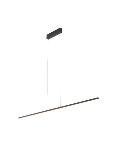 Nowodvorski BAR 10363 — Czarna wisząca listwa LED 24W 3000K 120cm do kuchni, jadalni i salonu