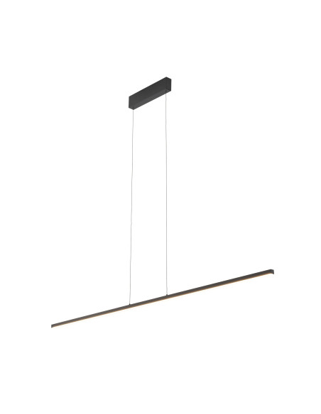 Nowodvorski BAR 10363 — Czarna wisząca listwa LED 24W 3000K 120cm do kuchni, jadalni i salonu