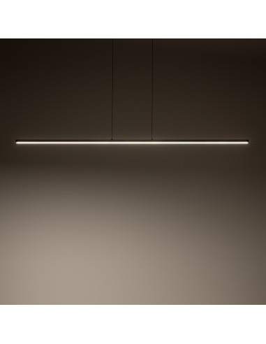 Nowodvorski BAR 10363 — Czarna wisząca listwa LED 24W 3000K 120cm do kuchni, jadalni i salonu