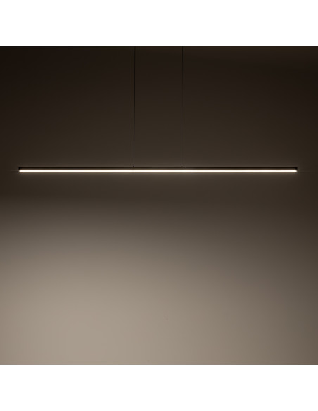 Nowodvorski BAR 10363 — Czarna wisząca listwa LED 24W 3000K 120cm do kuchni, jadalni i salonu