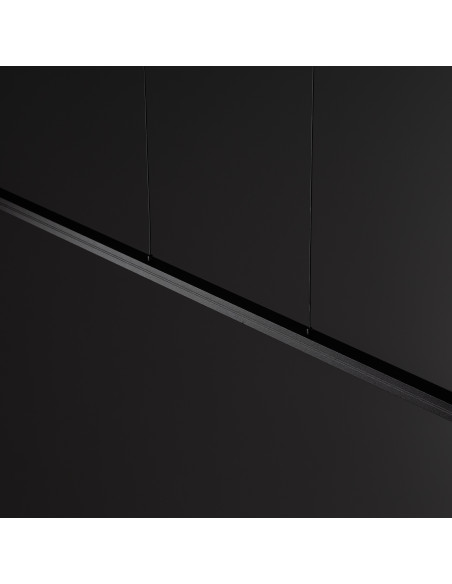 Nowodvorski BAR 10363 — Czarna wisząca listwa LED 24W 3000K 120cm do kuchni, jadalni i salonu