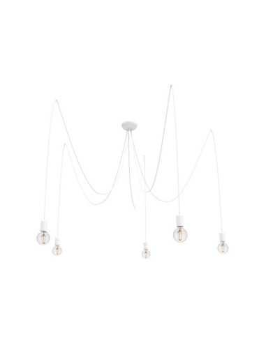 Nowodvorski SPIDER lampa wisząca 5-punktowa E27 300cm biały minimalistyczny/loft