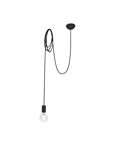 Nowodvorski SPIDER 6792 — Czarna minimalistyczna lampa wisząca E27, 1-punktowa, metalowa, 300 mm