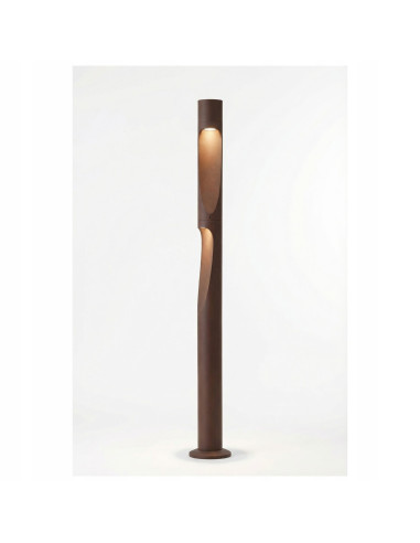 Słupek ogrodowy AZzardo FUEGO 80 LED Corten miedź 80 cm, 2-punktowy, IP65, zintegrowane LED