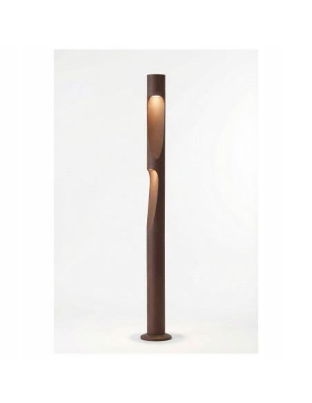 Słupek ogrodowy AZzardo FUEGO 80 LED Corten miedź 80 cm, 2-punktowy, IP65, zintegrowane LED