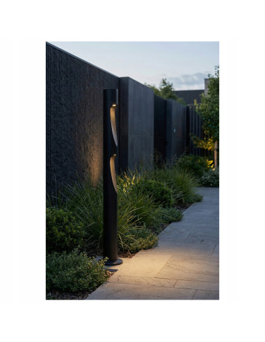 Słupek ogrodowy AZzardo FUEGO 80 LED Corten miedź 80 cm, 2-punktowy, IP65, zintegrowane LED