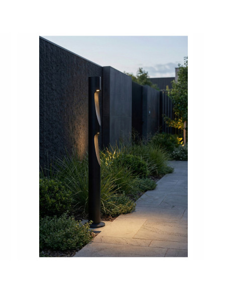 Słupek ogrodowy AZzardo FUEGO 80 LED Corten miedź 80 cm, 2-punktowy, IP65, zintegrowane LED
