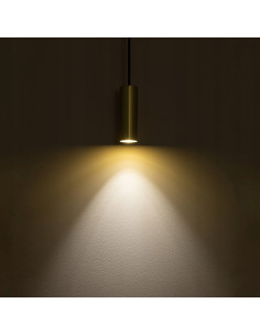 Nowodvorski FOURTY lampa wisząca regulowana mosiądz/czarny GU10 1-punktowa 130 cm MODERN