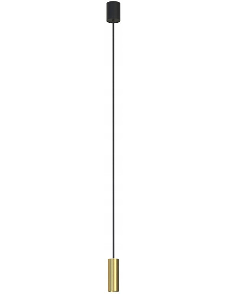 Nowodvorski FOURTY lampa wisząca regulowana mosiądz/czarny GU10 1-punktowa 130 cm MODERN