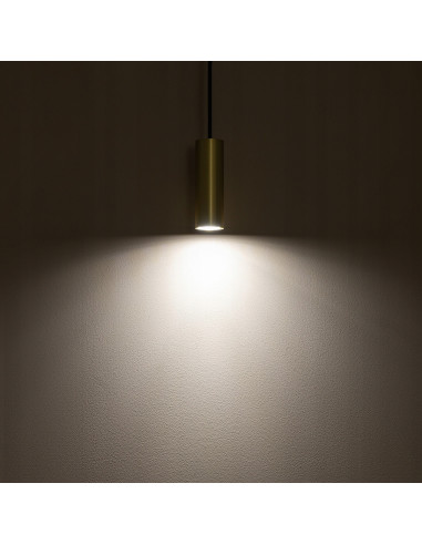 Nowodvorski FOURTY lampa wisząca regulowana mosiądz/czarny GU10 1-punktowa 130 cm MODERN