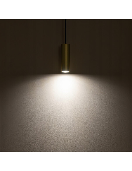 Nowodvorski FOURTY lampa wisząca regulowana mosiądz/czarny GU10 1-punktowa 130 cm MODERN