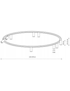 Plafon NOWODVORSKI FOURTY 9x GU10 czarny regulowane spoty minimalistyczny 11950 2