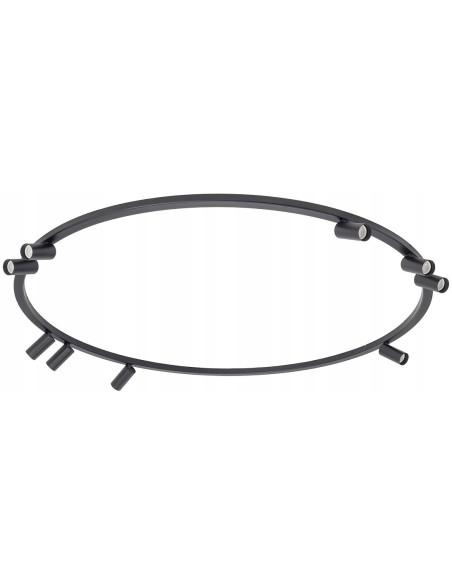 Plafon NOWODVORSKI FOURTY 9x GU10 czarny regulowane spoty minimalistyczny 11950