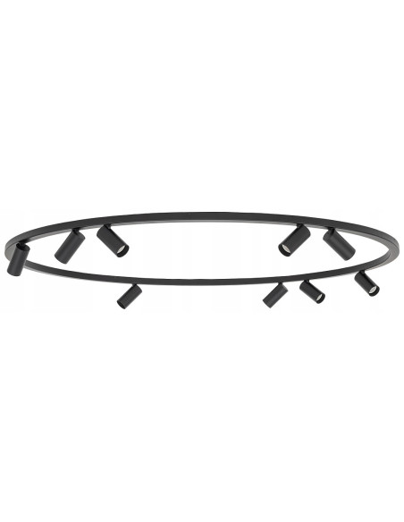Plafon NOWODVORSKI FOURTY 9x GU10 czarny regulowane spoty minimalistyczny 11950