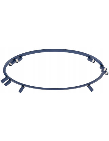 Nowodvorski FOURTY 9-reflektorkowy plafon granatowy GU10 do salonu/biura 116-130 cm