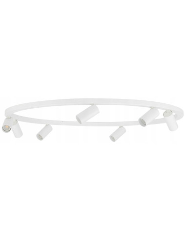 Nowodvorski Fourty ROUND plafon 7x GU10 biały | elegancki system oświetleniowy 80–93 cm
