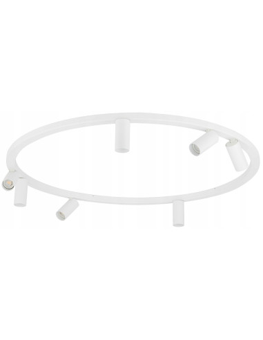 Nowodvorski Fourty ROUND plafon 7x GU10 biały | elegancki system oświetleniowy 80–93 cm