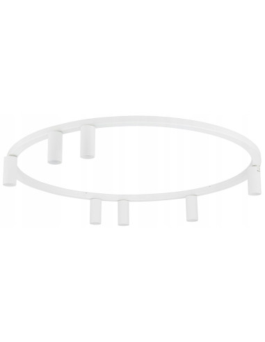 Nowodvorski Fourty ROUND plafon 7x GU10 biały | elegancki system oświetleniowy 80–93 cm