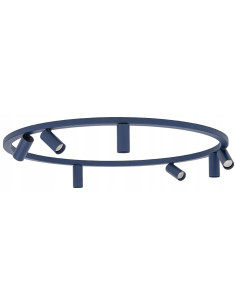 Nowodvorski FOURTYround Plafon 7x GU10 granatowy – modernistyczne reflektorki, aluminium 2