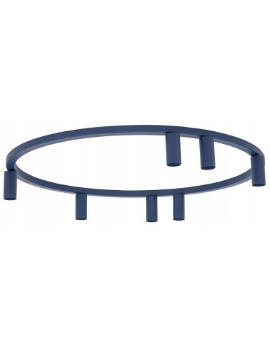 Nowodvorski FOURTYround Plafon 7x GU10 granatowy – modernistyczne reflektorki, aluminium
