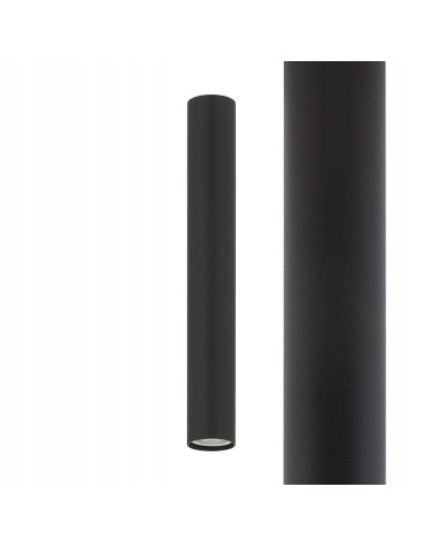 Nowodvorski CAMELEON FOURTY – Czarny plafon sufitowy metalowy, minimalistyczny, montażowy, GU10 (bez źródła)