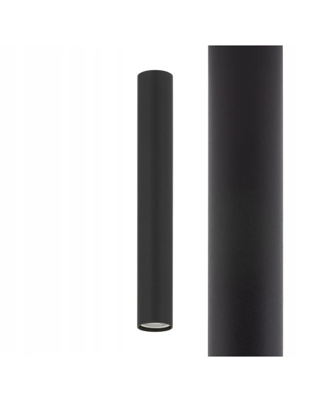 Nowodvorski CAMELEON FOURTY – Czarny plafon sufitowy metalowy, minimalistyczny, montażowy, GU10 (bez źródła)