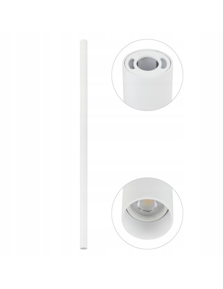Nowodvorski FOURTY XL Lampa sufitowa reflektor GU10 110 cm biały aluminium, nowoczesna