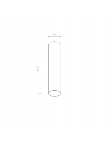 Nowodvorski Fourty Plafon Złota Tuba GU10 1-punktowy 10W LED elegancki do korytarza