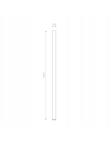 Nowodvorski FOURTY XL 10897 – sufitowy reflektor GU10 mosiądz, nowoczesny, 110 cm
