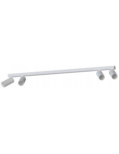 Nowodvorski FOURTY SPOT – listwa sufitowa 4x regulowane reflektory GU10 LED, biały loft, aluminium