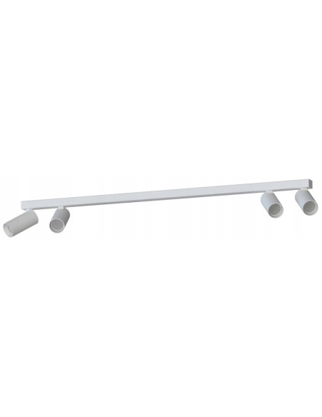 Nowodvorski FOURTY SPOT – listwa sufitowa 4x regulowane reflektory GU10 LED, biały loft, aluminium