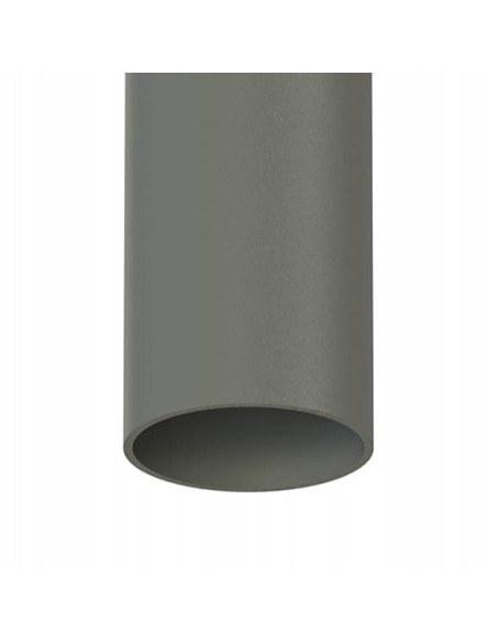 Nowodvorski Fourty 10884 – Szary plafon sufitowy LED GU10 aluminiowy, 1-punktowy (Ø5 cm)