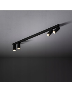 Nowodvorski FOURTY Lampa sufitowa 4xGU10 Umbra szara aluminiowa regulowane reflektory