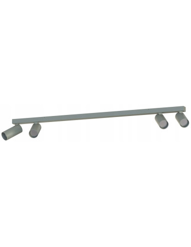 Nowodvorski FOURTY Lampa sufitowa 4xGU10 Umbra szara aluminiowa regulowane reflektory