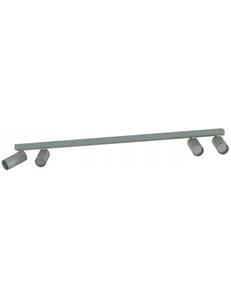 Nowodvorski FOURTY Lampa sufitowa 4xGU10 Umbra szara aluminiowa regulowane reflektory
