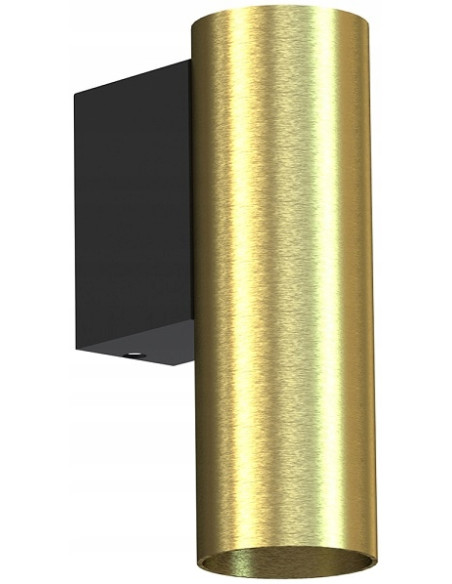 Nowodvorski FOURTY kinkiet minimalistyczny czarny-złoty GU10 12 cm LED atmosferyczny