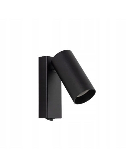 Nowodvorski FOURTY kinkiet ścienny czarny GU10 nowoczesny metalowy 11–17 cm