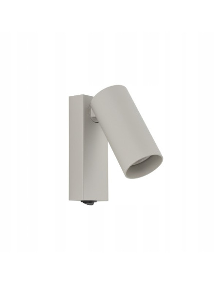Nowodvorski FOURTY — nowoczesny kinkiet ścienny GU10, szary, metalowy, 11–17 cm