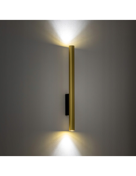 Nowodvorski FOURTY - dekoracyjna lampa ścienna mosiądz 60 cm, 2x GU10, nowoczesna