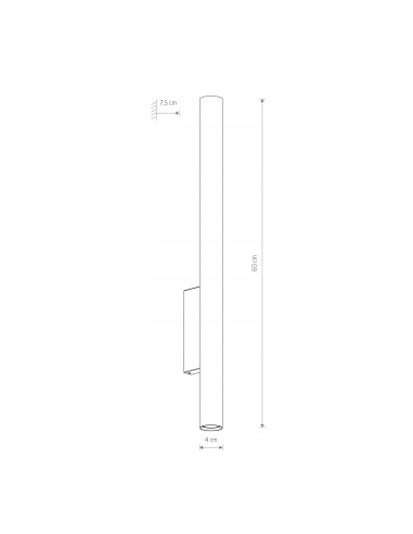 Nowodvorski FOURTY - dekoracyjna lampa ścienna mosiądz 60 cm, 2x GU10, nowoczesna