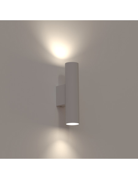 Kinkiet Nowodvorski FOURTY 10752 biały LED GU10 2-pkt modern 18cm ściemnialny