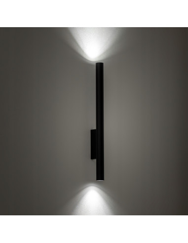 Nowodvorski FOURTY XL — długi czarny kinkiet modern GU10 2x10W metalowy 60 cm