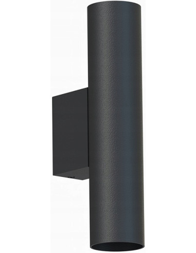Nowodvorski FOURTY 10753 – Czarny kinkiet ścienny LED GU10 2-punktowy, nowoczesny, metalowy, 18 cm