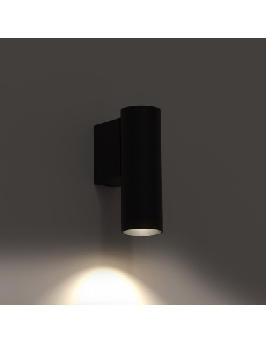 Nowodvorski FOURTY 10747 - czarny kinkiet ścienny LED GU10, loftowy minimalizm, metal, 12x4x7.5 cm