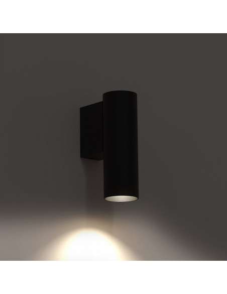 Nowodvorski FOURTY 10747 - czarny kinkiet ścienny LED GU10, loftowy minimalizm, metal, 12x4x7.5 cm