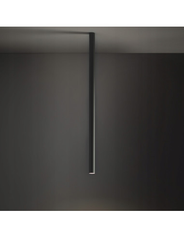 Nowodvorski FOURTY 10896 – sufitowa tuba punktowa GU10 szary jedwabisty, aluminium, 1-pkt, LED 10W