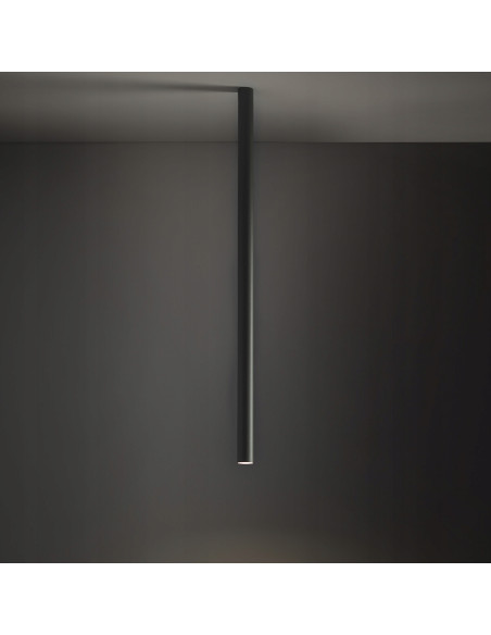 Nowodvorski FOURTY 10896 – sufitowa tuba punktowa GU10 szary jedwabisty, aluminium, 1-pkt, LED 10W