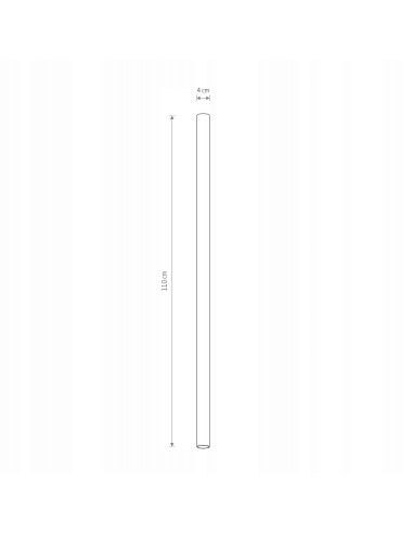 Nowodvorski FOURTY XL – wiszący reflektor sufitowy GU10, jedwabisty szary, aluminiowy, 110 cm, 1-punktowy