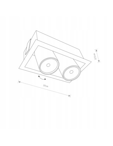 Nowodvorski DOWNLIGHT EYE MOD 8937 – wpust sufitowy czarny GU10, punktowe oświetlenie TV/obrazy 1-pkt