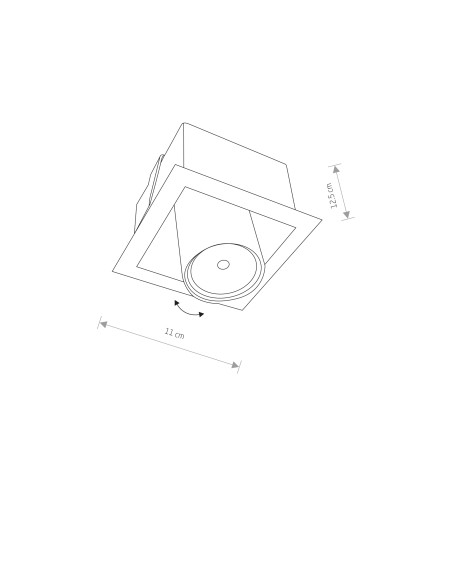 Nowodvorski DOWNLIGHT EYE MOD 8937 – wpust sufitowy czarny GU10, punktowe oświetlenie TV/obrazy 1-pkt